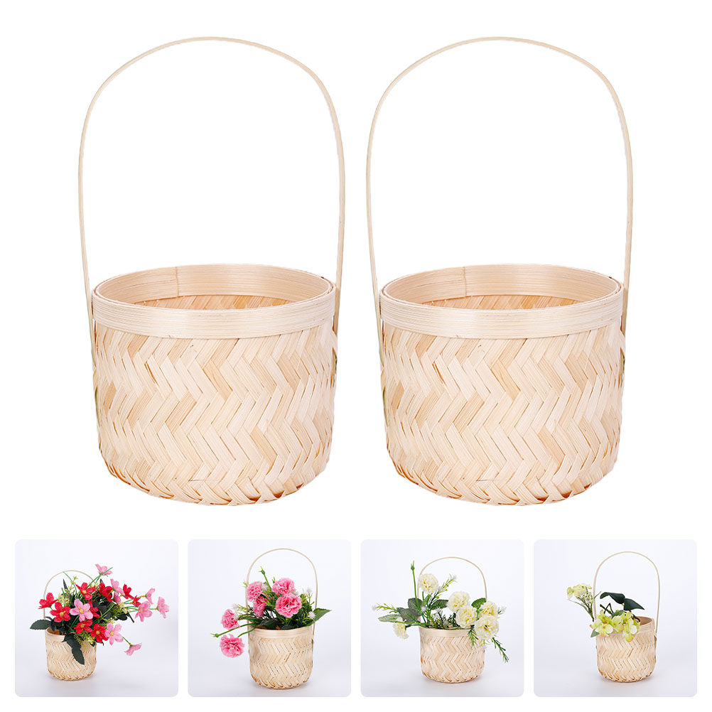 Sustainable Living Is - 2 Adet Sürdürülebilir Bambu Dekoratif Çiçek
