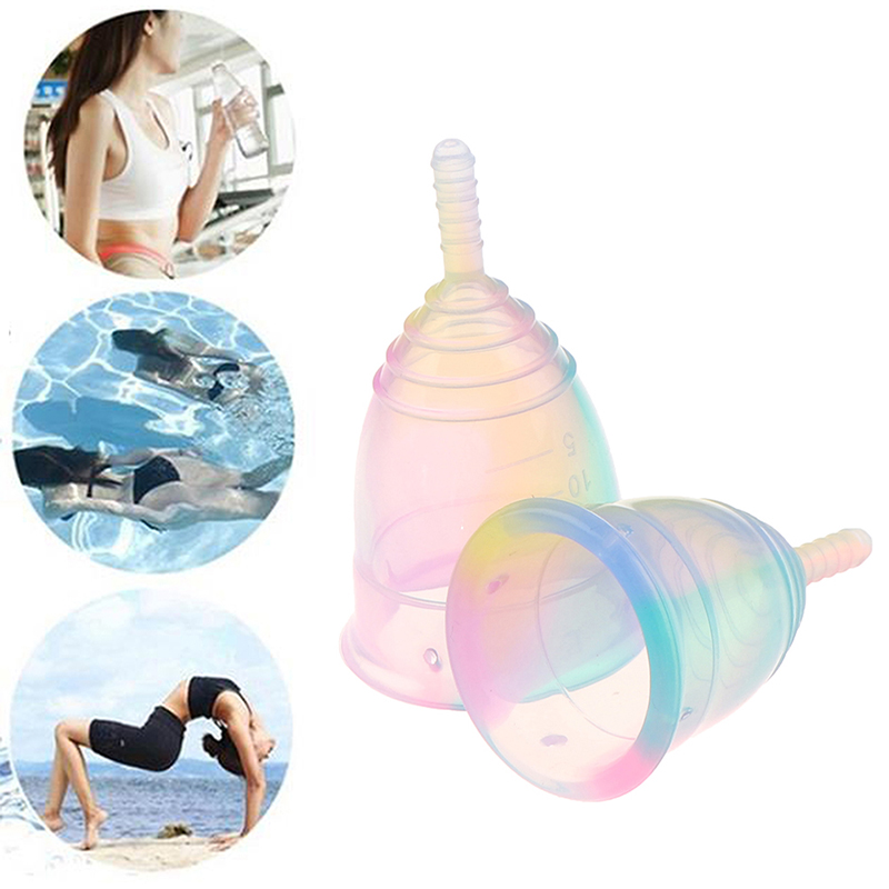 Menstrual Cup Silicone - Taşınabilir Adet Kupası Silikon Sızdırmaz Bayan